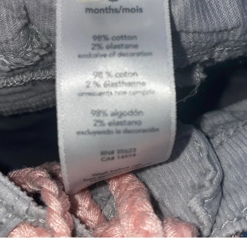Carter's Corduroy Pants with Rope Belt (Size 6 Months)